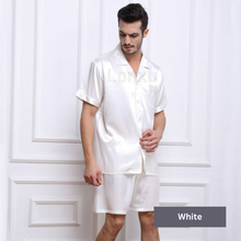 Load image into Gallery viewer, Men's Silk Nightwear Pajama Set