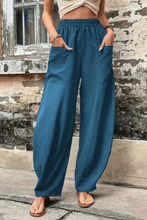 Load image into Gallery viewer, Drawstring Wide Leg Palazzo