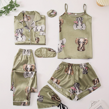Load image into Gallery viewer, Seven Piece Suit Pajamas Set For Women