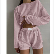 Load image into Gallery viewer, Loose Pullover Top Shorts Set