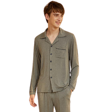Load image into Gallery viewer, Men Long Sleeve Pajama Set