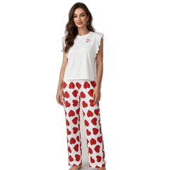 Women’s Casual T-Shirt & Trousers Pajama Set