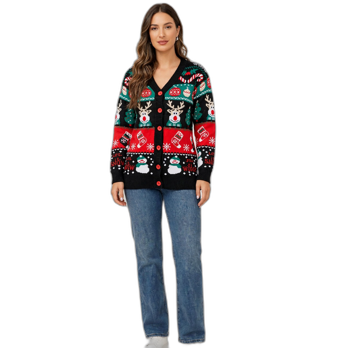 Knitted Cardigan Christmas Ugly Sweater