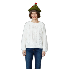 Hand-Crochet Christmas Tree Hat