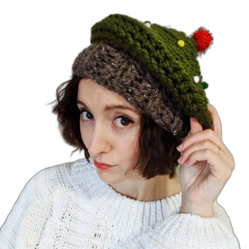 Hand-Crochet Christmas Tree Hat