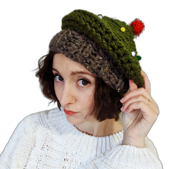 Hand-Crochet Christmas Tree Hat