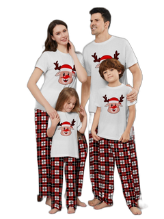 Deer Plaid Family Pajama Set