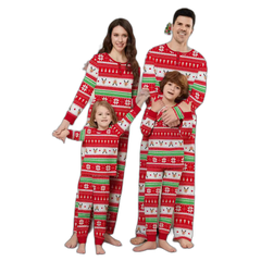 Christmas Deer Head Family Pajama Set