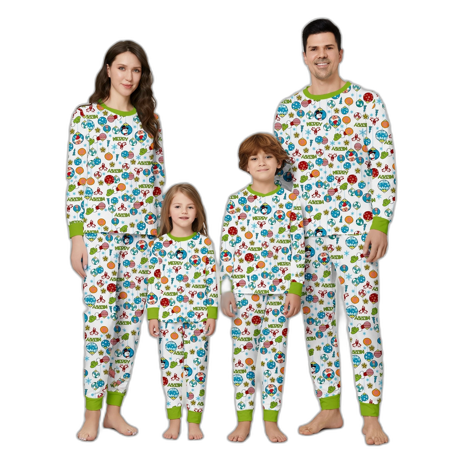 Christmas Floral Family Pajama Set