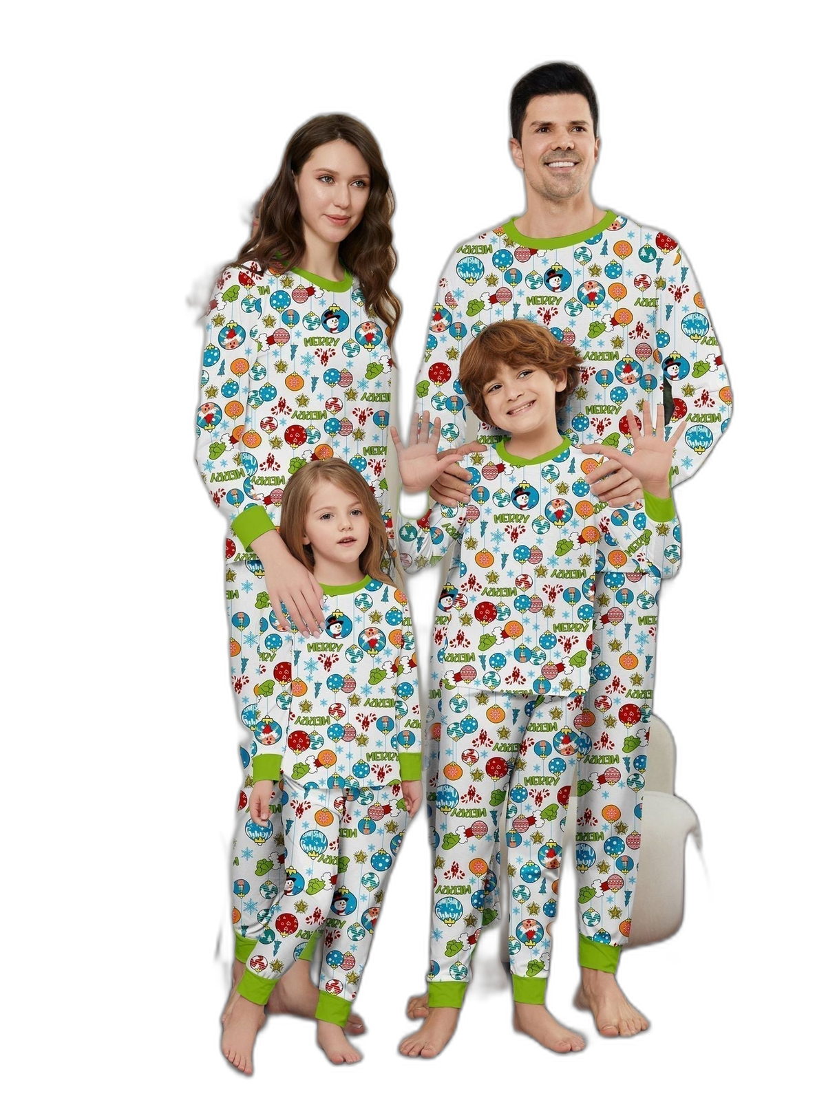 Christmas Floral Family Pajama Set
