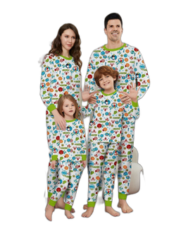 Christmas Floral Family Pajama Set