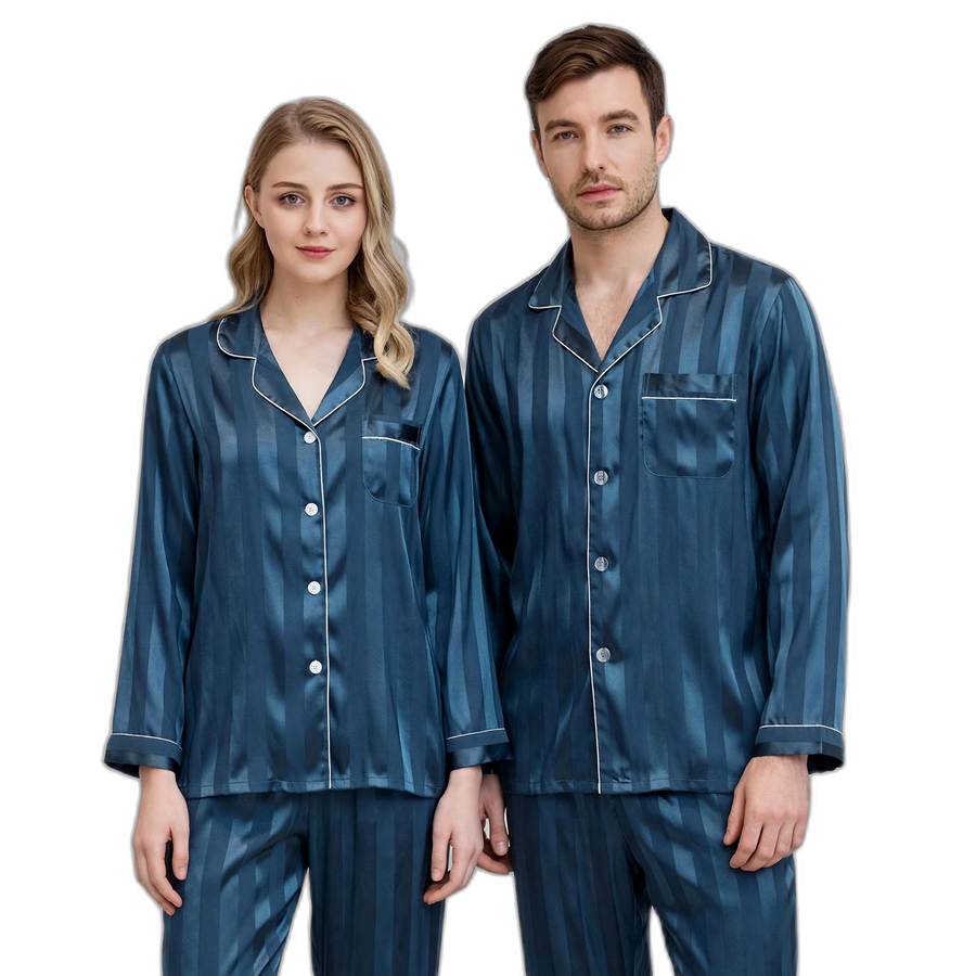 Couple Satin Pajama Set