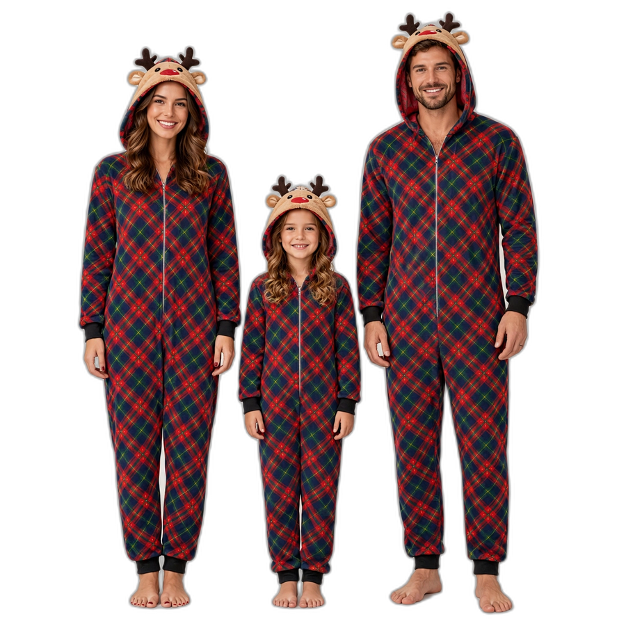 Christmas Plaid Family Onesie