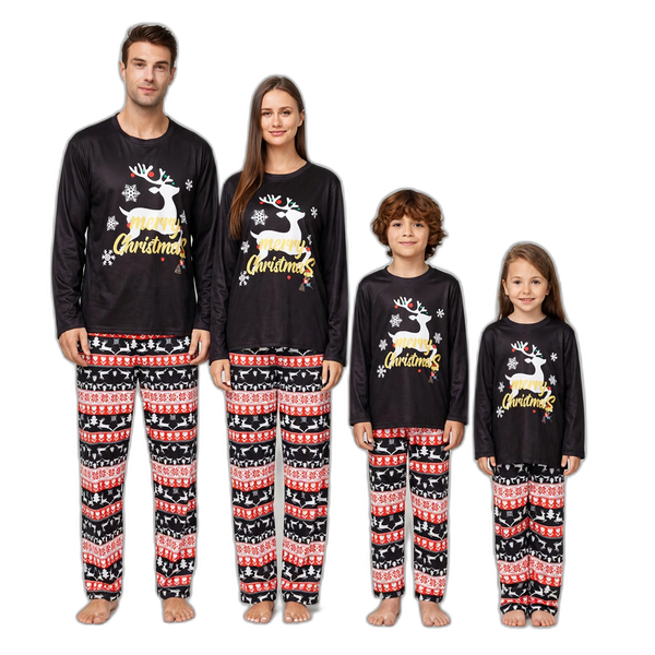 Christmas Deer Holiday Family Pajamas