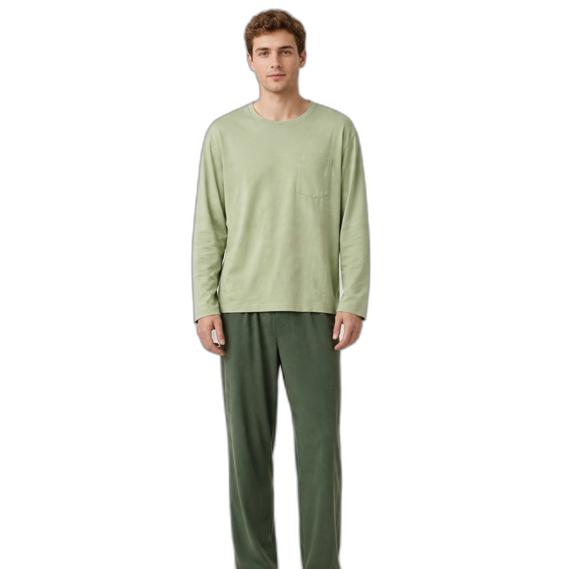 Minimalist Men’s Long Sleeve Pajama Set