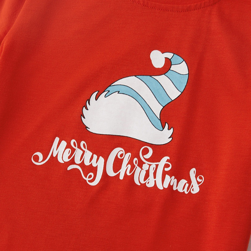 Christmas Hat Print Family Pajama Set