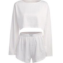 Load image into Gallery viewer, Loose Pullover Top Shorts Set
