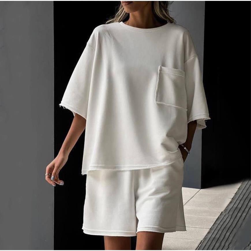 Women's Tee Top & Shorts Lounge Set