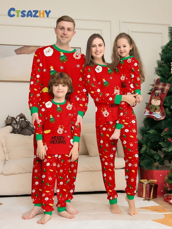 Christmas Print Family Pajama Set