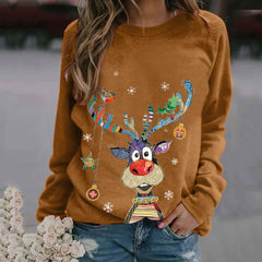 Women's Christmas Long Sleeve Sweatshirt - back view