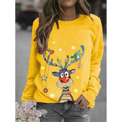 Women's Christmas Long Sleeve Sweatshirt - model wearing