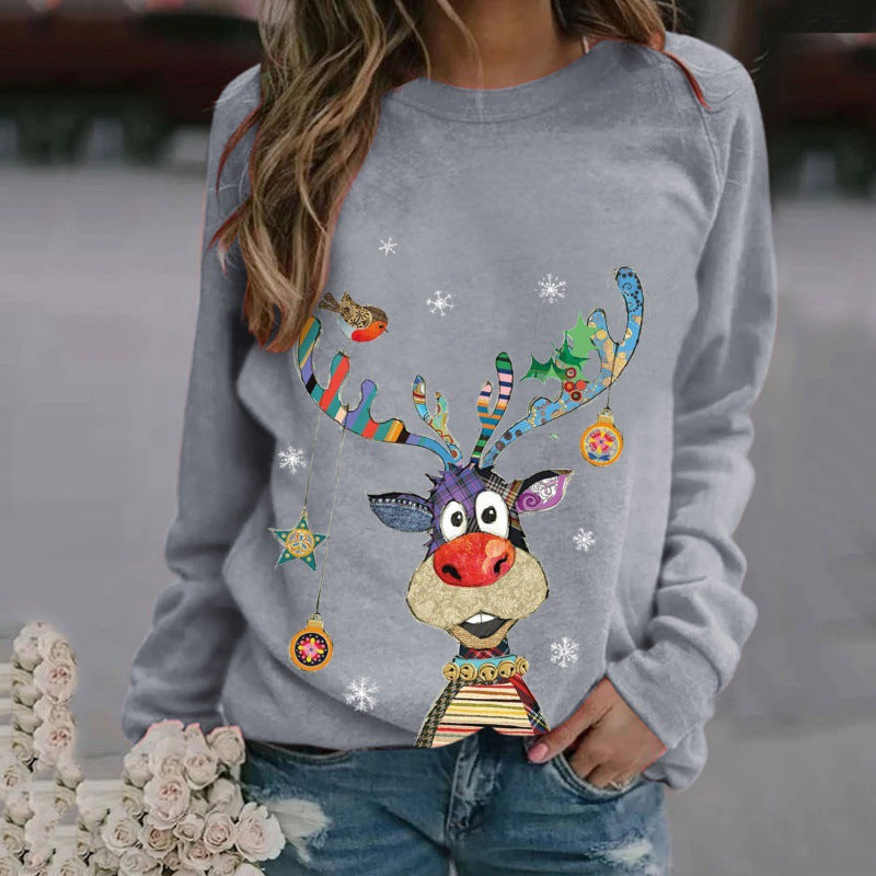 Women's Christmas Long Sleeve Sweatshirt - front view
