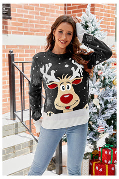 Women's Ugly Christmas Knit Top - front view