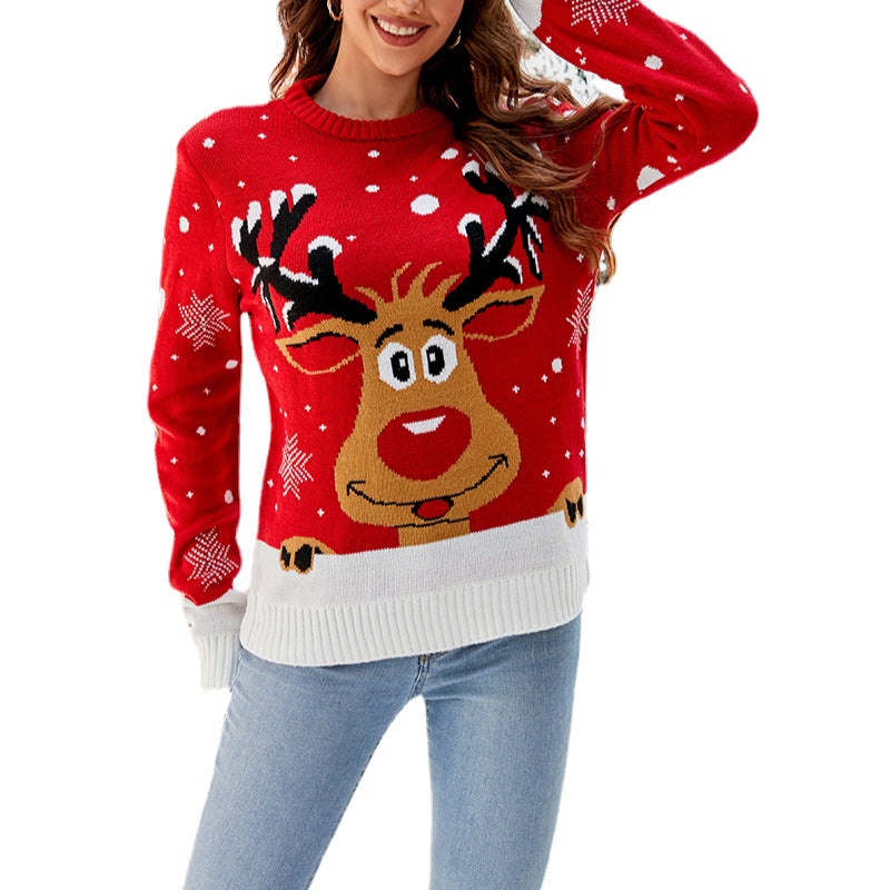 Women's Ugly Christmas Knit Top - back view