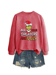 All Your Sweaters Are Ugly Christmas Sweatshirt - model wearing