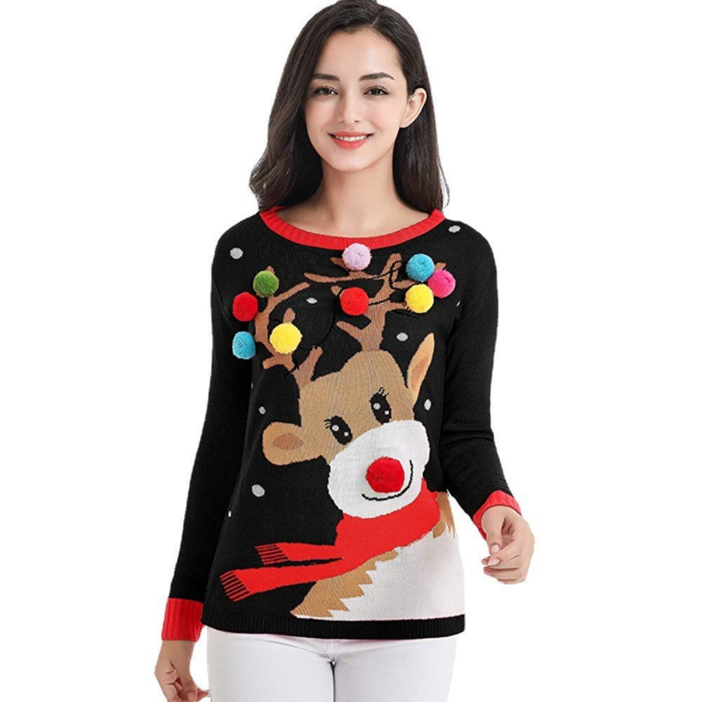 Knitted Cardigan Christmas Ugly Sweater - fabric detail