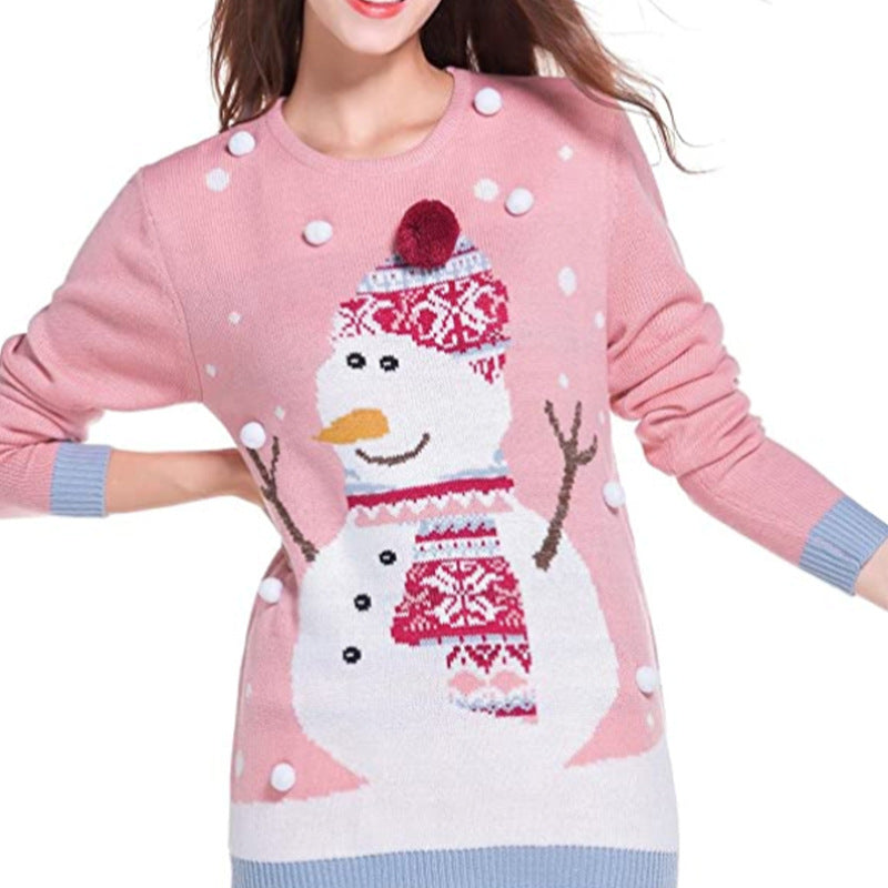 Knitted Cardigan Christmas Ugly Sweater - front view