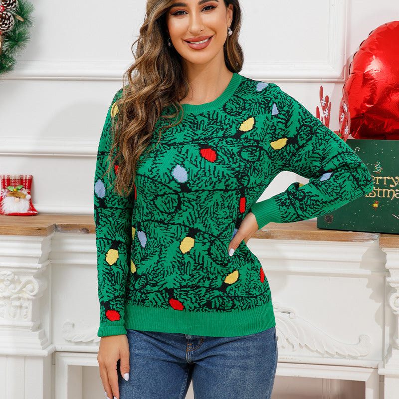 Knitted Cardigan Christmas Ugly Sweater - fabric detail