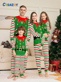 Christmas Family Party Pajama Set - front view