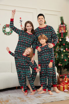 Christmas Tree Snowflake Family Pajama Set - front view