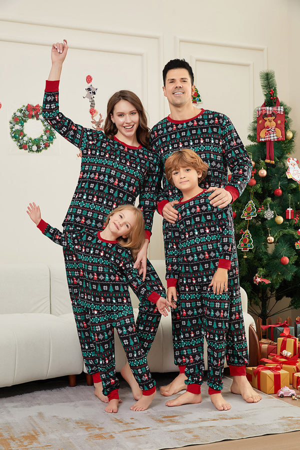 Christmas Tree Snowflake Family Pajama Set