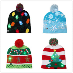LED Lighted Christmas Hats - front view