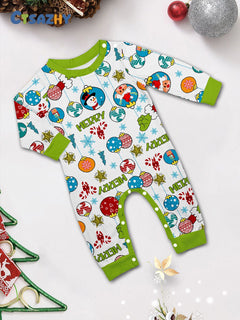 Christmas Floral Family Pajama Set - side view