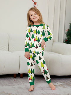 Christmas Tree Family Pajama Set - model wearing