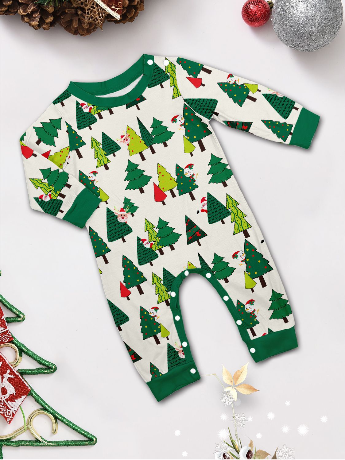 Christmas Tree Family Pajama Set - side view