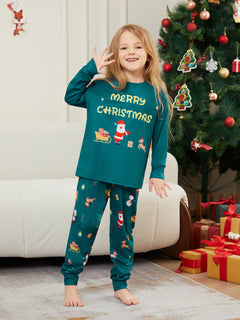 Merry Christmas Family Pajama Set - model wearing