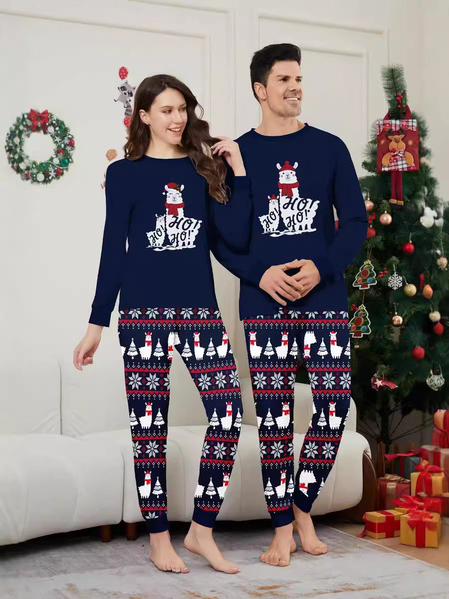 Christmas Ho Ho Ho Family Pajama Set - fabric detail