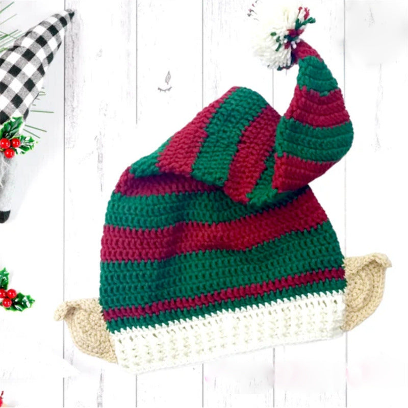 Christmas Elf Hat - fabric detail