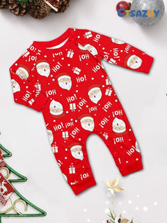 Red & White Santa Family Pajama Set - side view