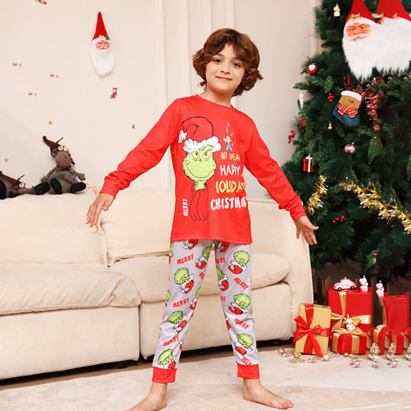Family Christmas Holiday Matching Pajamas - back view