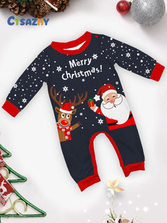 Merry Christmas Snowflake Family Pajama Set - side view