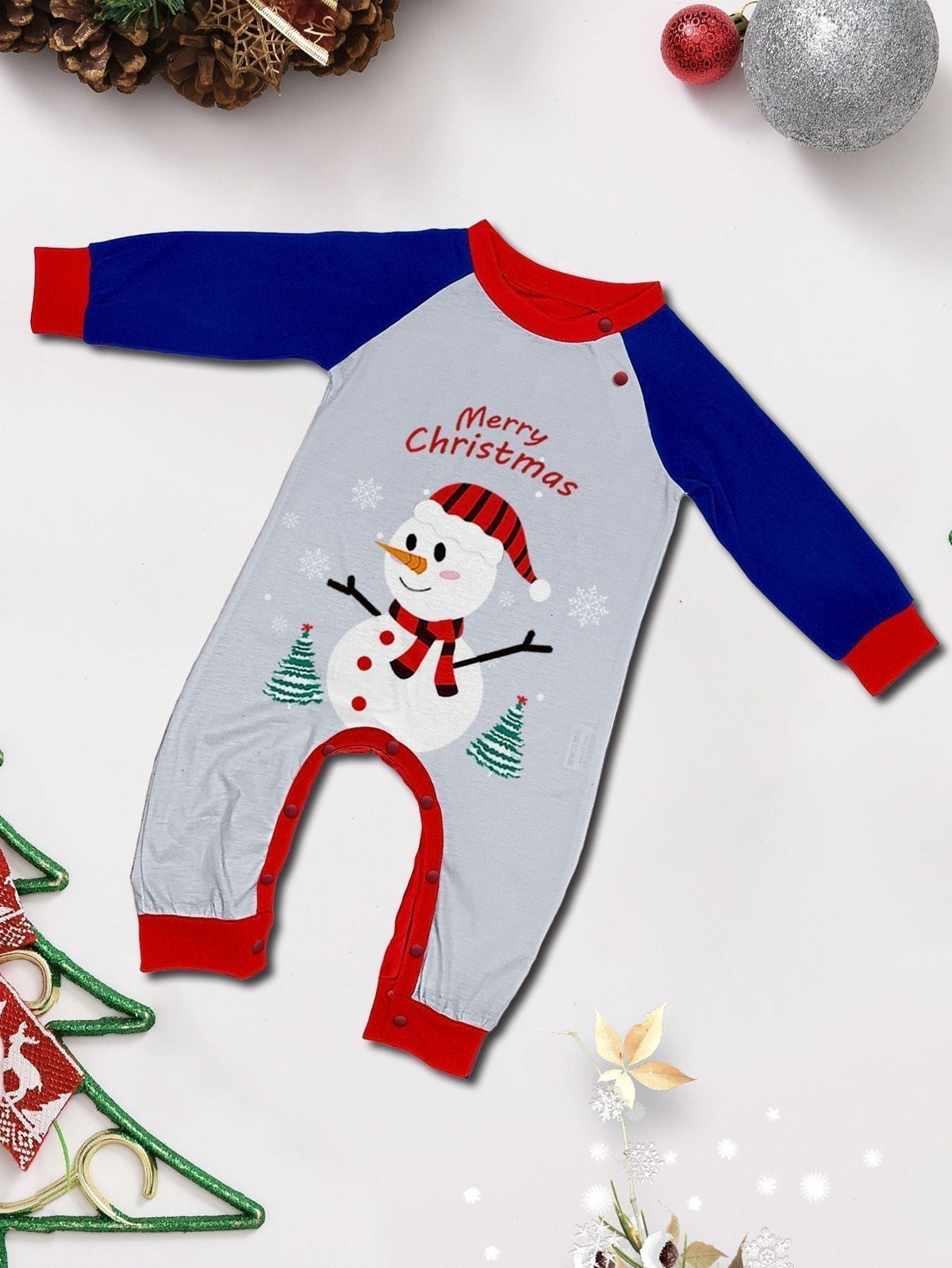 Snowman Family Matching Christmas Pajamas - lifestyle shot