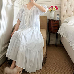 Pink Goddess French Lace Nightdress - front view