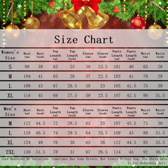 Red Christmas Tree Long-Sleeve Pajama Set - model wearing